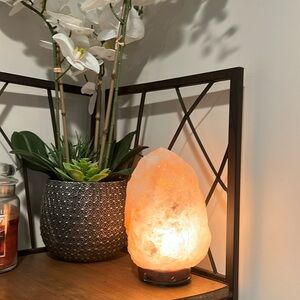 Himalayan salt lamp.